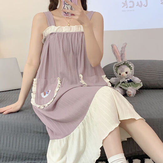 Clolv Kiss CK 100% Pure Cotton Starging Torner para mujeres en verano dulce y linda estudiante Pajamas para mujeres estilo Ins Ropa para el hogar Algodón puro 831 L Recomendado 100-120Jin [Jin equivale a 0.5 kg]