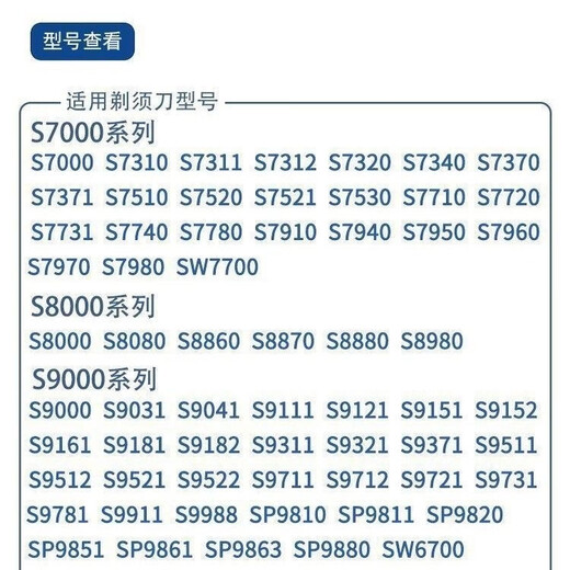 原装飞利浦剃须刀series9000刀头SH90 S9731S9031S9781刀片网 整体头部国产