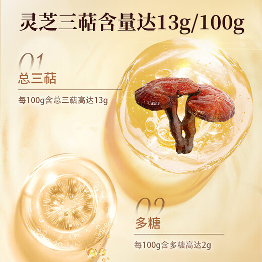 李良济【官方直售】破壁灵芝孢子粉/软胶囊 蓝帽认证营养品送礼有机种植 2盒装（1g*60袋/盒）