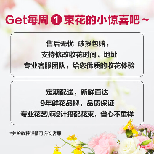 Jingdong flowers natural series basic version every Monday flower package season flower arrangement fresh cut flowers anniversary birthday gift female source straight hair