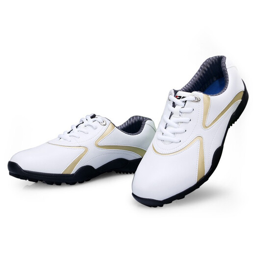 PGM golf shoes for men, classic sports shoes, casual non-slip shoes, gold XZ016 40