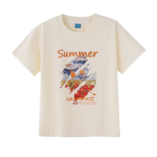 Mumuwu parent-child summer clothing 2025 new T-shirt family suit mother-daughter clothing mother-child family of three Internet celebrity 376 apricot suit adult XL size (recommended 160Jin Jin equals 0.5 kg for inner wear)