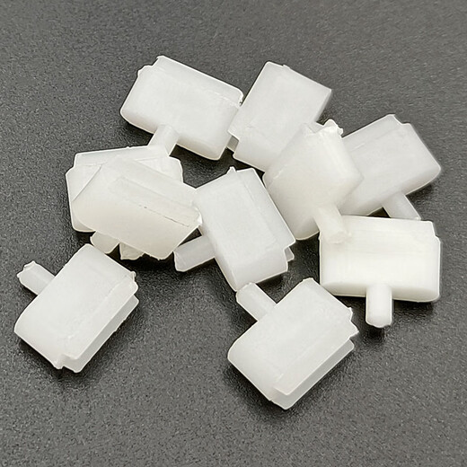 赐紫樱桃老式铝合金纱窗滑块垫高88/757型推拉窗户塑料垫片平移窗纱小垫块 白色纱窗小垫块十个
