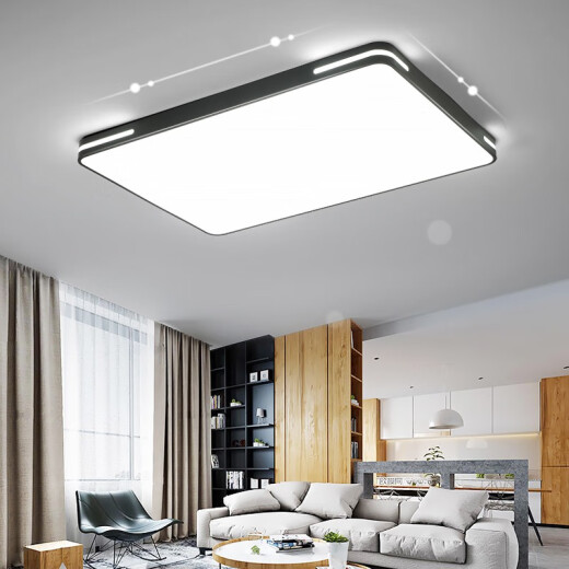 Foshan Lighting flagship ultra-thin led ceiling lamp Nordic living room lamp simple modern kitchen book round 60+ white light 72 watt standard + 10x10x10 cm + 10W