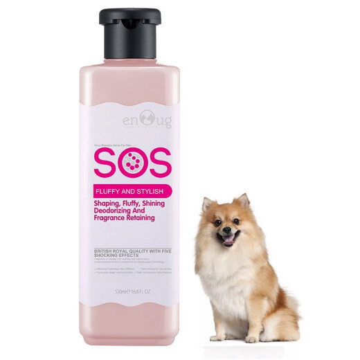 enoug SOS Pet Shampoo Dog Shower Gel Beautiful Hair Bright Hair Teddy Bichon Corgi Suitable for Fluffy Shiny Hair 530ml