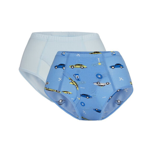 Admiration children's underwear boys' mid-waist briefs 2-pack boys' modal briefs double bag blue bottom car print AK2225741160