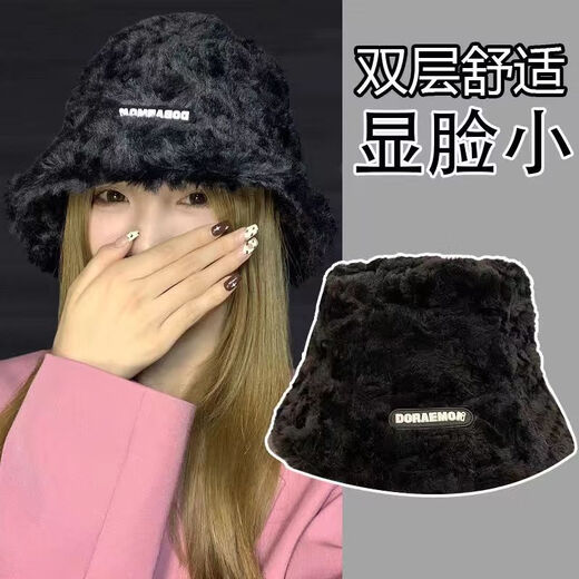 BOLSRO Fisherman's Hat Fall and Winter Big Hat New Women's Korean Style Same Model Thickened Japanese Ear Basin Hat Khaki Color All Size