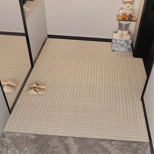 Hua Fei Hua entry door floor mat, stain-resistant, no-wash, wipeable PVC door mat, entry door mat, cuttable entrance door, Vanilla-4N 120cm180cm