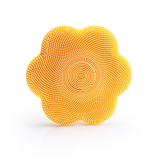 Face wash brush massage artifact manual pore cleaning and blackhead cleansing device silicone soft-bristled face wash brush gray and white