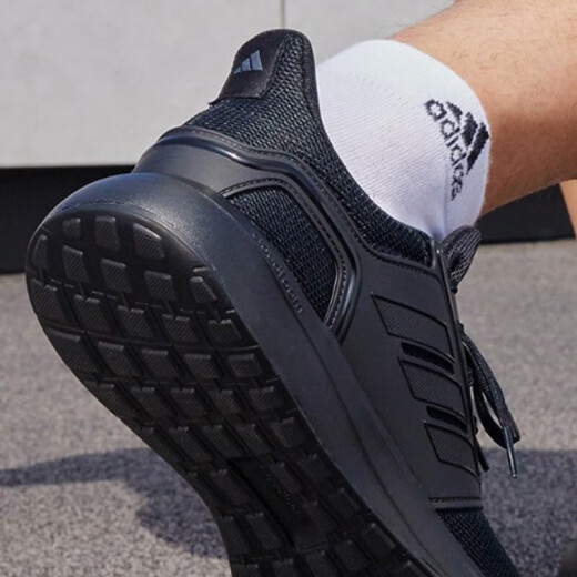Adidas EQ Run Herrenschuhe 2025 Sommer lässige Schuhe atmungsaktive gepolsterte Laufschuhe bequem und leichte Sportschuhe GV7373 GV7373/Black 42