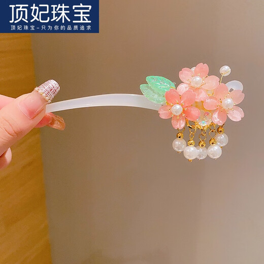 DING Fei (DING FEI) children's hairpin ancient style Hanfu hair accessories girls ancient costume hairpin Chinese style little girl step shake 2025 new headwear female 1# Manzhi