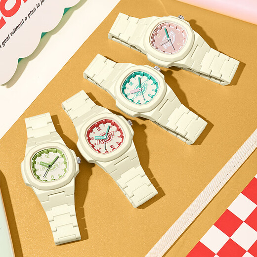 Dickies Student Watch Exam Watch Girls Simple Children's Silent Quartz Watch Chinese Valentine's Day Gift for Girlfriend CL-613 Green