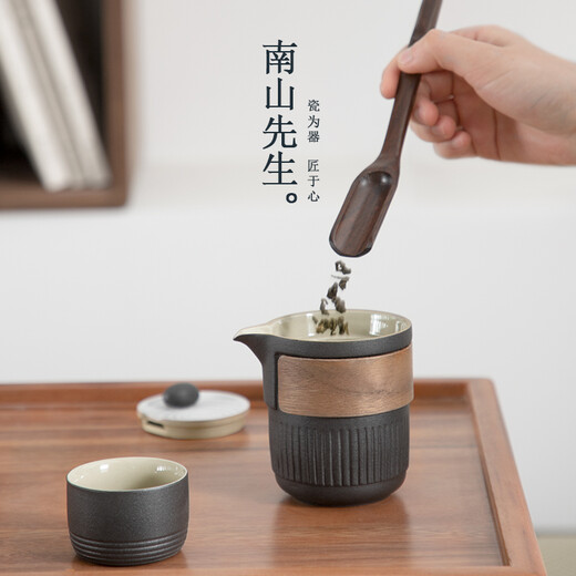 Mr. Nanshan tea set household teapot ceramic Japanese anti-scald tea set Kung Fu tea set dry mountain water teapot dry mountain water teapot