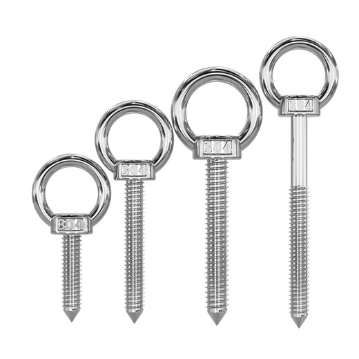 Tianzhuo Hardware 304 stainless steel ring screw with ring self-tapping nail hook self-drilling sheep's eye ring type self-tapping audio bolt M4*20