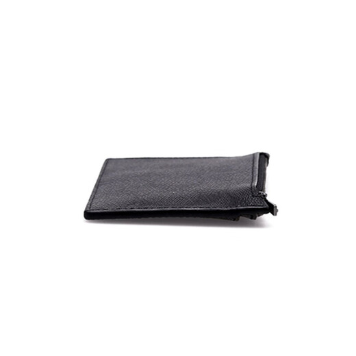 Entraîneur (entraîneur) [Acheteur Acheteur] Portefeuille de cartes masculines Black Classic Logo enduit de toile et et de molleton raffiné Gris noir