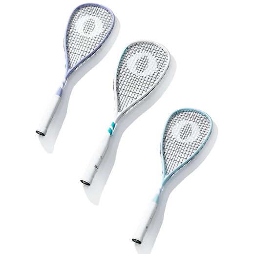OLIVER LUNAR125 carbon fiber squash racket 125g ultra-light men's and women's beginner competition training racket blue and white get a big gift package with your order shipped by SF Express