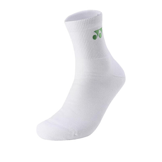 YONEX Yonex badminton uniform socks men's sweat-absorbent breathable towel bottom 145154BCR white green gold dark blue 3 pairs