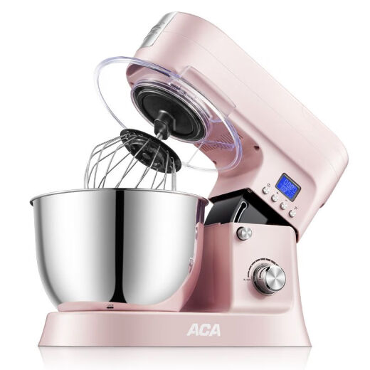 ACA dough mixer household small multi-functional egg mixing and kneading machine fully automatic dough mixing chef machine minced meat sausage component + juice (excluding machine) 6.2L