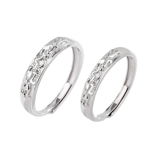 RHM Pixiu platinum ring for men and women, platinum couple ring PT950 transfer fortune birthday gift for girlfriend Platinum Pixiu ring (men's model) + certificate + gift box