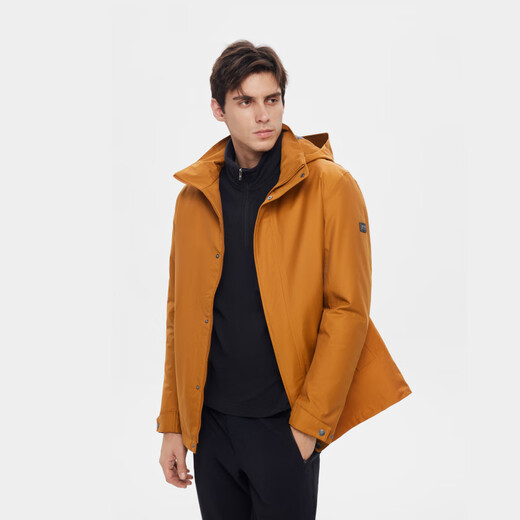 Aigle Aigao Herbst und Winter Mtd Winddicht regendicht und luftdurchlässiger Outdoor Outdoor Casual Stylish komfortable Baumwolljacke Männer Gewürze Gelb Ax671 M.