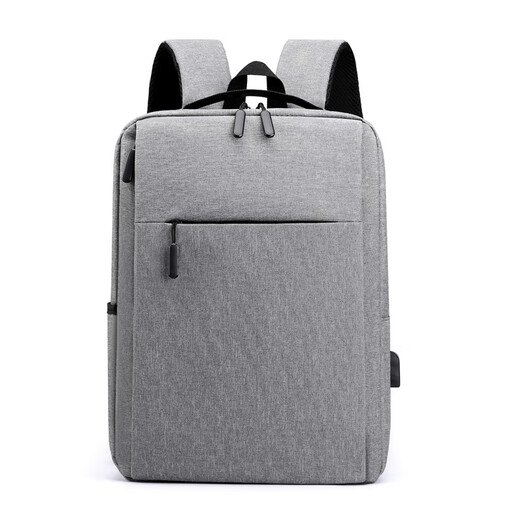 Double Star Backpack for men's computer bag backpack for women 16-inch school bag junior high school high school college students large capacity notebook bag gray [16-inch standard version]