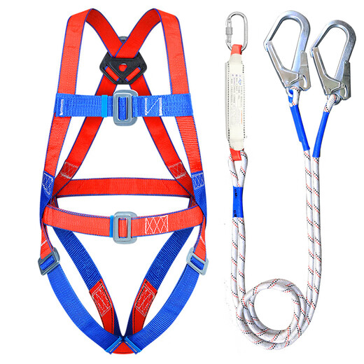 Xinbaolin high-altitude work full-body anti-fall European-style five-point safety belt double large hook 2 meters