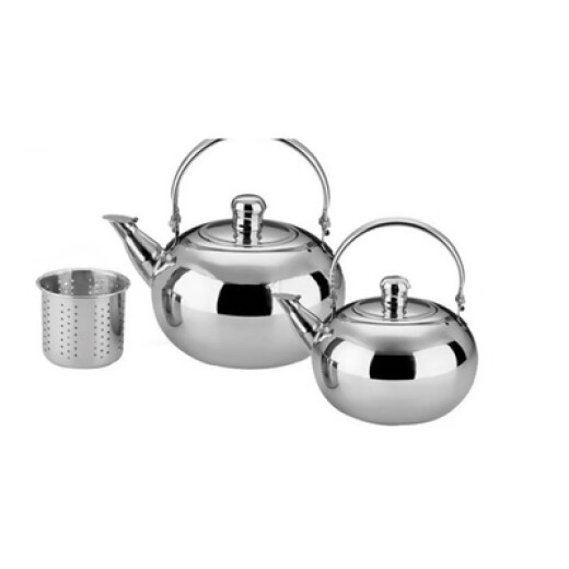 Chuangjingyixuan 304 stainless steel kettle stainless steel teapot restaurant with filter teapot kettle large capacity hotel exquisite pot 6cm (.) 4-5 people use 5L minimum engraved
