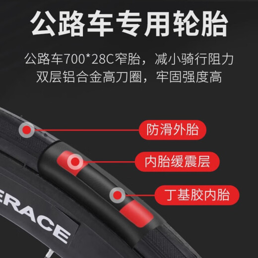 飞鸽自行车公路车公路自行车自行车成人弯把城市通勤代步单车 标配绿|30圈辐条轮+双碟刹+礼包 700C 21速