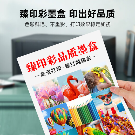 
Zhenyin Color is suitable for EPSON R330 1390 T60 printer ink cartridge [T0853 ink cartridge] Large capacity - red page 810