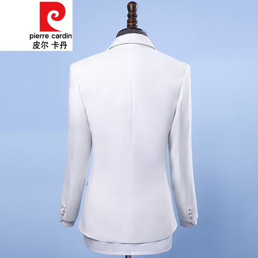 Pierre Cardin performance clothing men's clothing brothers sequin suit suit choir host clothing stage dress suit plus size autumn black 1 jacket + pants + bow tie 180/XL suitable for weight 170Jin Jin equals 0.5 kg, left and right wear