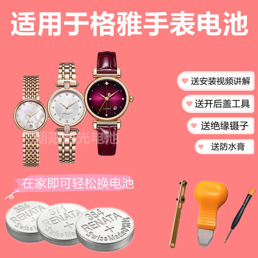 瑞纳达适用于GEYA格雅手表电池6180G 6182L 6183G 6187G 6191G进口电池 6195L