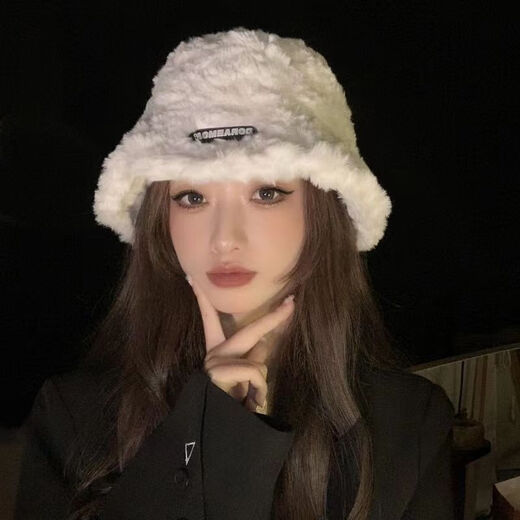 BOLSRO Fisherman's Hat Fall and Winter Big Hat New Women's Korean Style Same Model Thickened Japanese Ear Basin Hat Khaki Color All Size