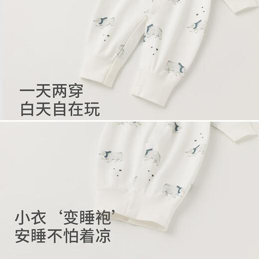 
Guaiqi Bear baby clothes spring and autumn pajamas men and women ones-pieces pure cotton newborn hai clothes crawling clothes pure cotton autumn and winter clothes