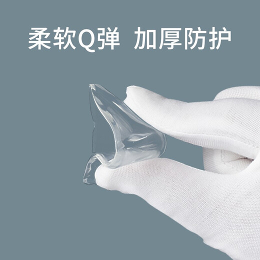 贝得力透明防撞角防护角保护套茶几玻璃宝宝儿童软包角防磕碰角防撞条 透明 L角 【12个装】