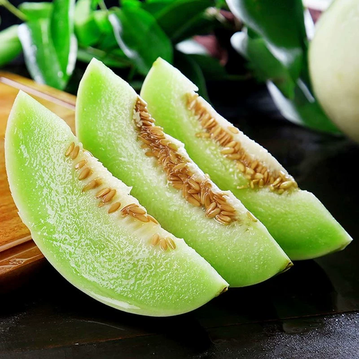 Xiangbin Jade Mushroom Melon Seed Seeds White Skin Green Flesh Super Sweet Ice Cream Xiangyugu Hami Melon Seeds Early Maturing Authentic Four Seasons Jade Mushroom Melon Seeds 10 Original