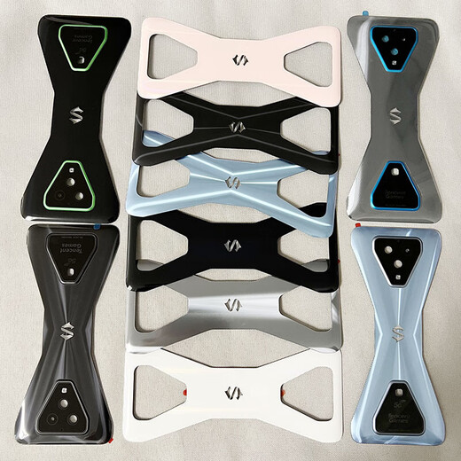 Suitable for Xiaomi 3 3Pro 3S back cover glass camera lens original back cover mobile phone case Black Shark 3 back cover lightning black belt upper and lower lens with glue