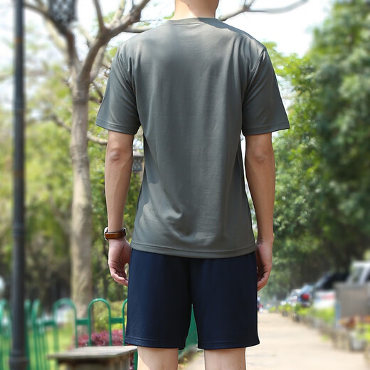 Pour un costume de sentiment pour les hommes et les femmes Summer Sports Outdoor Fans militaires Travail rapide Traine Military Costume à manches courtes T-shirt Land Body Suit (Pantalon inférieur) 165-17084 88