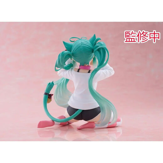 Yamiya TAITO Desktop Cute Hatsune Miku cat ear pajamas figure scene model toy girl gift Hatsune Miku brand new spot (return and exchange not supported)