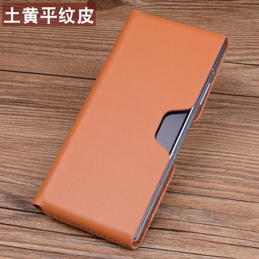 Mrpye Huawei Mate X3 Case de téléphone mobile Génétique Getre Business Horizontal Portefeuille Matex3 Bare Metal Bare Full-incluse anti-automne Case de protection anti-automne haut de gamme Cow Top Cow, couture à la main Brown Small Crocodile Pattern Mate X3