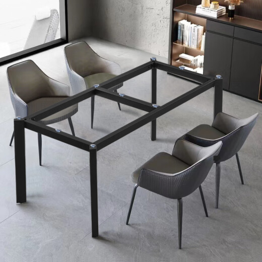 
Dining table stand, table stand, marble table legs, ceramic tile table feet, simple wooden table, middle beam, suitable for 14070 table top, straight feet, black