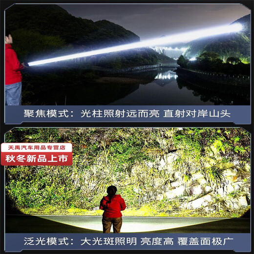 Fuerte luz de luz Portable Carga portátil Super Bright Outdoor Zoom Hernia Lámpara de largo alcance Lámpara LED Training Military Supplies Fans militares [9999999k Burst + Waiting 680