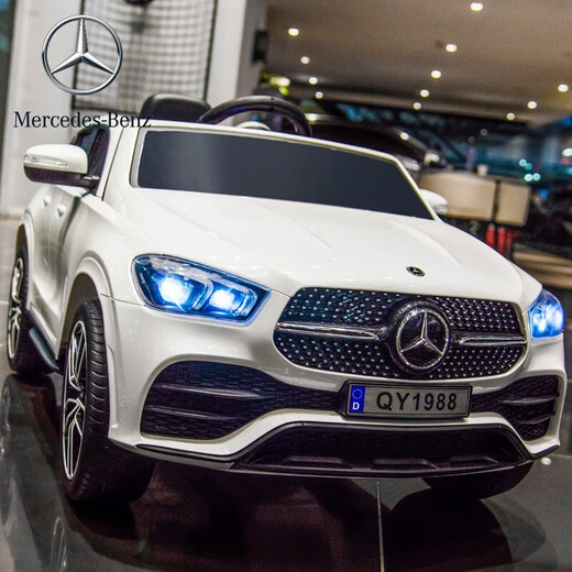 WORK BABY children's electric car four-wheel Mercedes-Benz car remote control can sit adults' four-wheel drive off-road vehicle boys and girls toy stroller painted red + big electric + four-wheel drive + leather seat + remote control electric drive