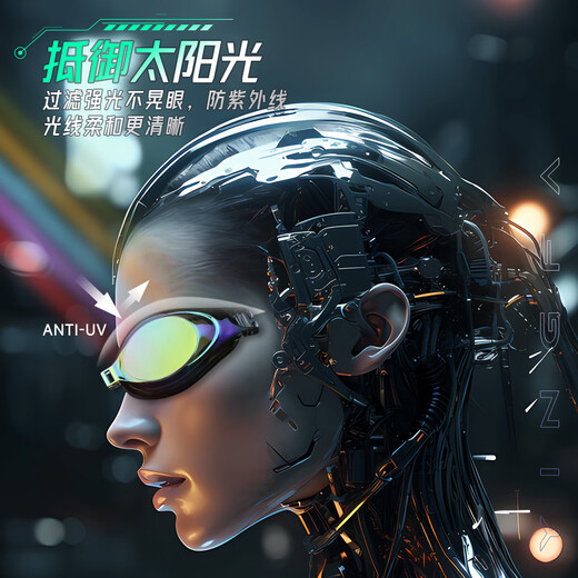 YINGFA coated myopia swimming goggles for women, waterproof, anti-fog, high-definition swimming goggles for men, large frame, customizable prescription, professional swimming goggles, black coated model - myopia swimming goggles, please note to customize the left and right eye prescription or contact customer service