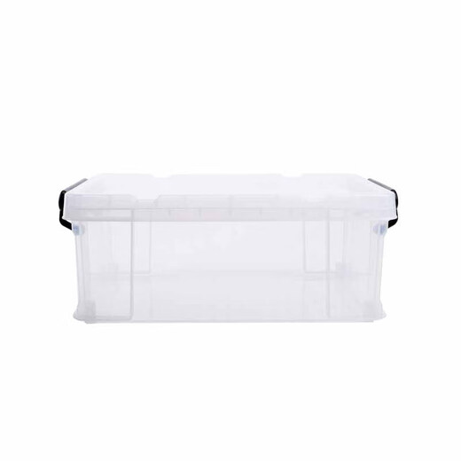 LUIP bed storage box flat plastic clothes quilt storage box storage box storage artifact transparent bed storage short 6630[44*30*16.5]