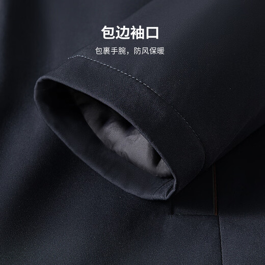 Shanshan jacket men's autumn and winter thickened quilted warm high-density wear-resistant commuting casual executive cadre lapel jacket