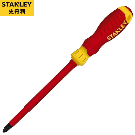 Stanley (STANLEY) insulated screwdriver, electrician's special cross-blade screwdriver, industrial-grade high-voltage screwdriver repair tool, cross #2x100mm STMT60170-23