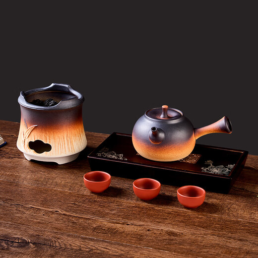 Suncojia tea stove, barbecue grill, charcoal grill, tea pot, teapot and tea set, tea stove set