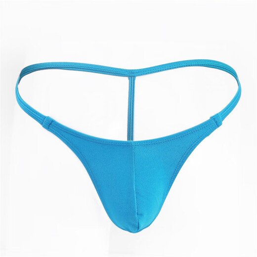 ROSELEX private delivery thin belt men's thong sexy seamless T pants convex breathable comfort bag navy blue plus size (68-100 size waist)