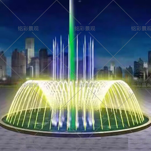 Large river music fountain, light, water dance show, fountain equipment, complete installation of outdoor fountain, artificial lake fountain, source factory installed nationwide