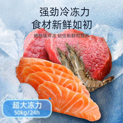 小鸭牌（XIAOYAPAI）【45年老品牌】卧式冰柜商用大容量冷藏冷冻柜家用展示柜雪糕柜全冷冻家用双温速冻【加厚铜管】 728双温数显款丨7D加厚铜管